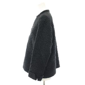 HaaT イッセイミヤケ ノーカラージャケット キルティングジャケット アウター 2 黒 ブラック HA32FJ511