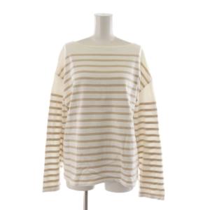 マリンボーダーカットソー 長袖 ボーダー柄 白 ホワイト ベージュ 18070500903030 /RR