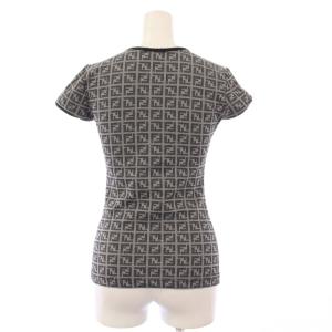 FENDI ズッカ柄Tシャツ カットソー 半袖 40 グレー /KH
