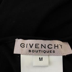 GIVENCHY 花柄レース カットソー 966-57401 フレアスリーブ 長袖 M 黒 ブラック /G
