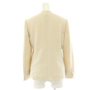 TOMORROWLAND 20SS ドライダブルクロスノーカラージャケット 34 アイボリー 11-07-01-07151 /HN