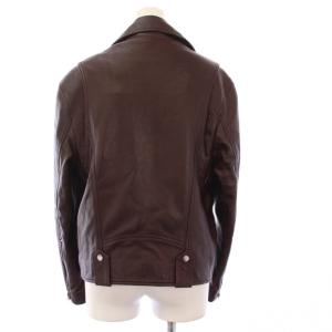McQ Alexander McQueen アレキサンダーマックイーン ジップバイカージャケット IT36 ブラウン