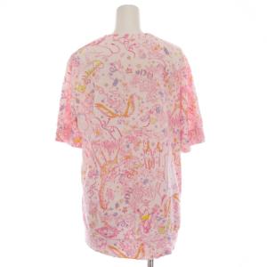 TSUMORI CHISATO SLEEP ルームウェア パジャマ セットアップ 上下 半袖 カットソー パンツ 総柄 M ピンク UDP-379