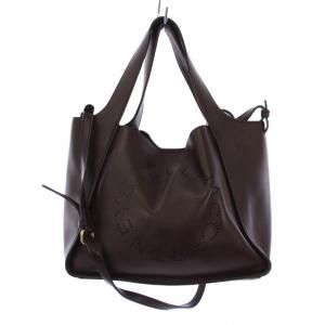 トートバッグ 2WAY サークルロゴ ブラウン