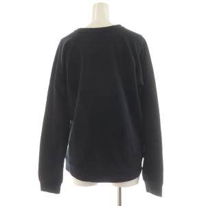 LANVIN スウェット トレーナー ハート ビジュー ロゴ 黒 ブラック RW-TO037A-TS02-H15 /AN39