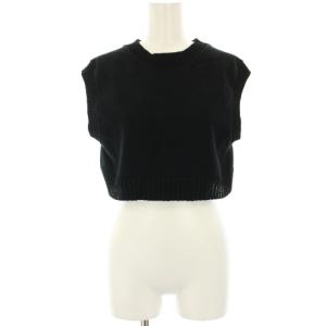 23SS ドライコットンニットベスト DRYCOTTON KNIT BEST バックオープン ショート丈