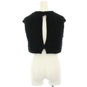 AURALEE 23SS ドライコットンニットベスト DRYCOTTON KNIT BEST バックオープン ショート丈