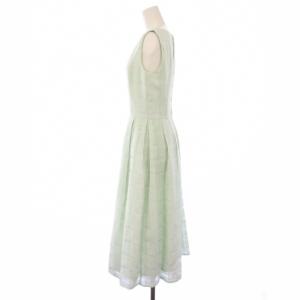 FOXEY Dress Lorna ワンピース チェック 38 ミントグリーン 43450