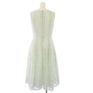 FOXEY Dress Lorna ワンピース チェック 38 ミントグリーン 43450