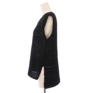 theory luxe 23SS Coin Crochet Albany コインクロッシェアルバニー ニット ノースリーブ クルーネック