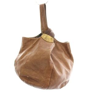 ハンドバッグ ワンハンドルバッグ レザー 茶 ブラウン /YT