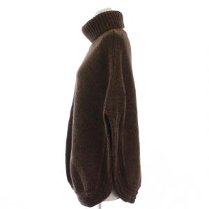 GUCCI ニット ポンチョ タートルネック M 茶 205306.X7501 /BM