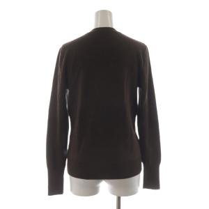 RALPH LAUREN 革ベルトニットカーディガン ウール L 茶 ブラウン SS-RL-KA-2009 /RR