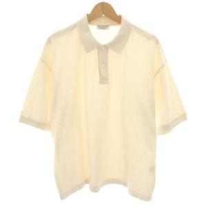 ギザコットン GIZA COTTON スーパーブ SUPERB ポロシャツ 半袖 XL オフホワイト 1217-199-3438