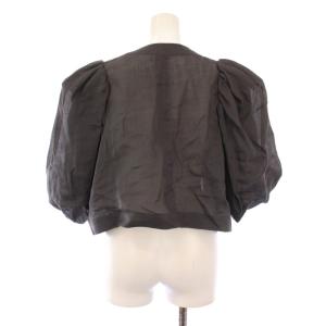 CHAOS CSマシュマロゴーダ ブラウス リネン  F チャコールグレー