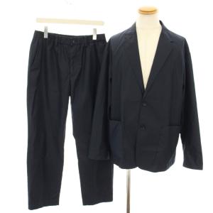 スーツ セットアップ 上下 テーラードジャケット シングル イージーパンツ スラックス XL 紺 ネイビー