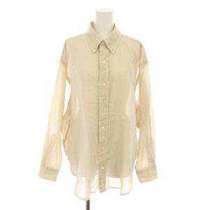 シアーダディシャツ SHEER DADDY SHIRTS ブラウス ボタンダウン 長袖 P0 ベージュ