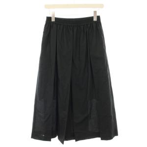 Shinzone ボックスプリーツスカート BOX PLEATS SKIRT ロング ミモレ イージー 36 黒 ブラック