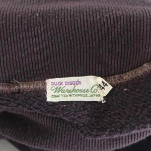 WAREHOUSE スウェット トレーナー 長袖 ハイネック コットン 44 紫 パープル /AN38