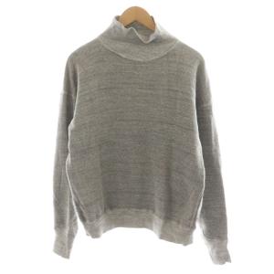 スウェット トレーナー 長袖 ハイネック コットン 42 グレー /AN39
