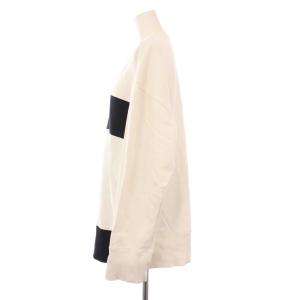 MM6 Maison Margiela スウェット トレーナー 長袖 バイカラー オーバーサイズ S 白 黒 S52GU0077 /KH