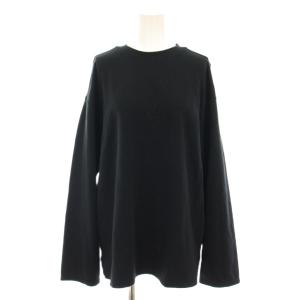 スマートロングT SMART LONG TEE ロンT カットソー クルーネック 長袖 F 黒 ブラック