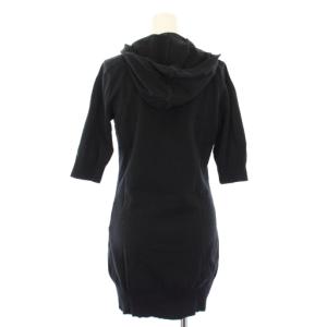 BURBERRY BLUE LABEL ワンピース ミニ 五分袖 ホース 刺繍 38 ブラック FF568-404-09 /TK