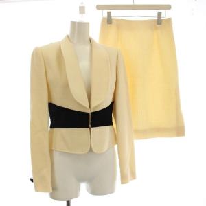 スーツ セットアップ ジャケット スカート 7 アイボリー CJ7734 /G