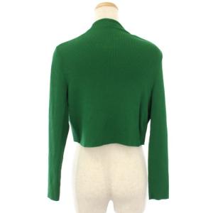 EPOCA カーディガン リブニット ショート丈 長袖 40 緑 M5N37-758-70 /TK