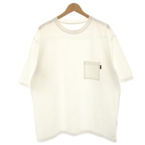ショートスリーブエアリーポケットティー Tシャツ カットソー 半袖 XL 白 ホワイト NT12447