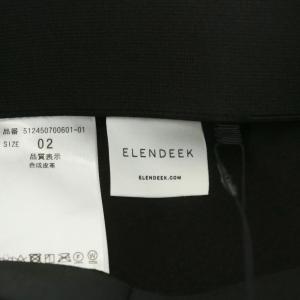 ELENDEEK 24AW FAUX LEATHER LEGGINGS レギンス イージーパンツ フェイクレザー 2 黒