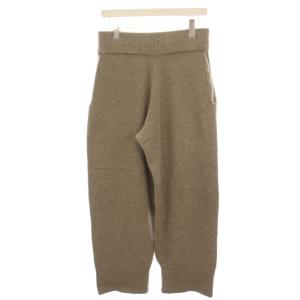 Softwool Wide Pants ソフトウールワイドパンツ ニット 36 グレージュ ベージュ 12120716