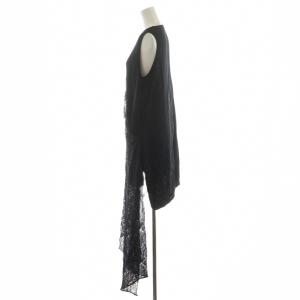 LIMI feu LAWN + SATIN DOUBLE FRONT BLOUSE