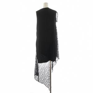 LIMI feu LAWN + SATIN DOUBLE FRONT BLOUSE
