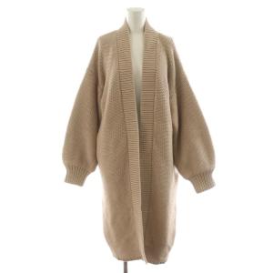 ロウゲージロングカーディガン 厚手 38 ピンクベージュ 11910527 /AN42