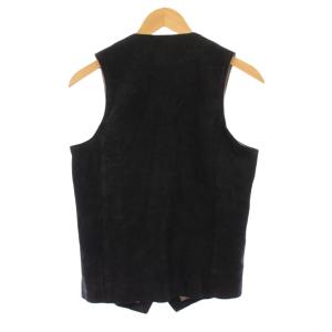 THEE OLD CIRCUS ジオールドサーカス ベスト シングル Vネック 1 ブラック