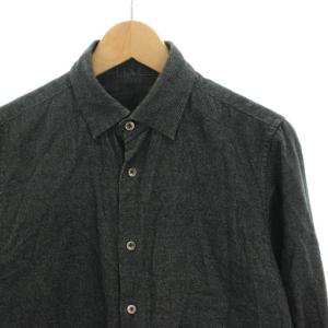 ISAMU KATAYAMA BACKLASH シャンブレーシャツ カジュアルシャツ 長袖 S ダークグレー 1306-12 /HN