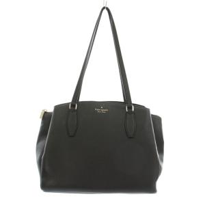 モネラージトリプルコンパートメントトート トートバッグ ハンドバッグ ぺブルレザー 牛革 ロゴ 黒 ブラック