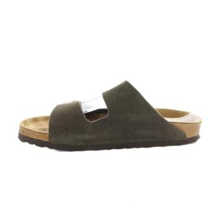 BIRKENSTOCK アリゾナ サンダル フラット スエード ベルト 37 24cm 茶 ブラウン /KU D
