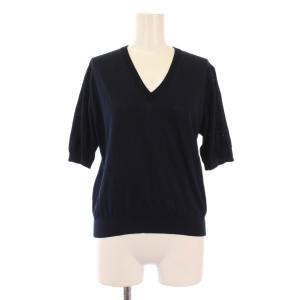 25SS COTTON VN SUMMER コットンVネックサマーニット 半袖 ストレッチ 薄手 無地