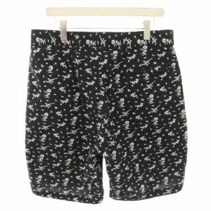 Engineered Garments サンセットショーツ SunsetShort ハーフパンツ ショートパンツ ジップフライ 花柄 M 黒 ブラック