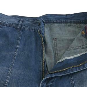 45R デニムパンツ ジーンズ ジーパン ワイド バギー 3 ブルー /NQ