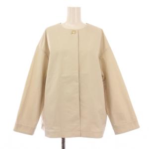 SPENSIERATO クルーネックコクーンブルゾン ジャケット アウター ストレッチ 無地 ワンカラー