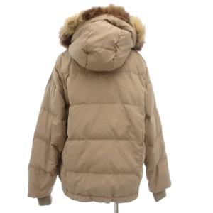 eimy istoire ダウンジャケット M ベージュ フード ラクーンファー /AE