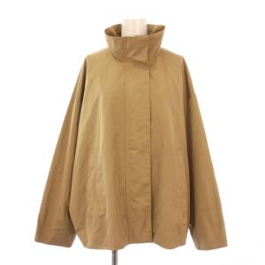 PL/コットンスタンドブルゾン ジャケット アウター ショート丈 無地 ワンカラー F ベージュ 24011370200010