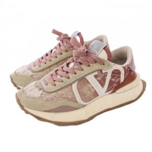 RED VALENTINO REDVALENTINO スニーカー レース 厚底 スエード 36 ピンク /KH