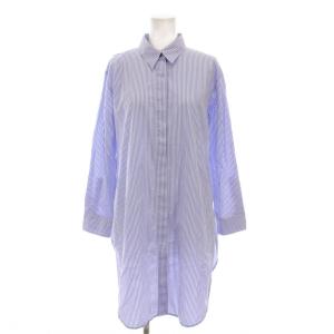 22SS STRIPE SHIRTNG LABISA シャツ ブラウス ストライプ 長袖 38 白 青