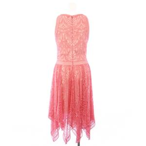 TADASHI SHOJI ノースリーブワンピース ドレス 刺繍 ロング 0 ピンク BBO18132MJ /KH