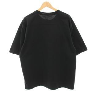 32/1コットン天竺ドロップショルダーTシャツ カットソー 半袖 1 黒 ブラック SL6S-T263