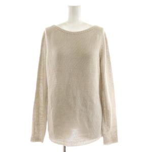 ニット カットソー 長袖 ベージュ /AN29